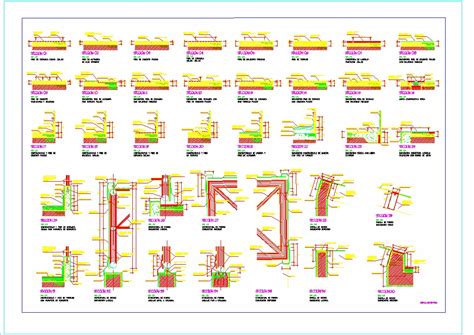 Detalles pisos en AutoCAD .